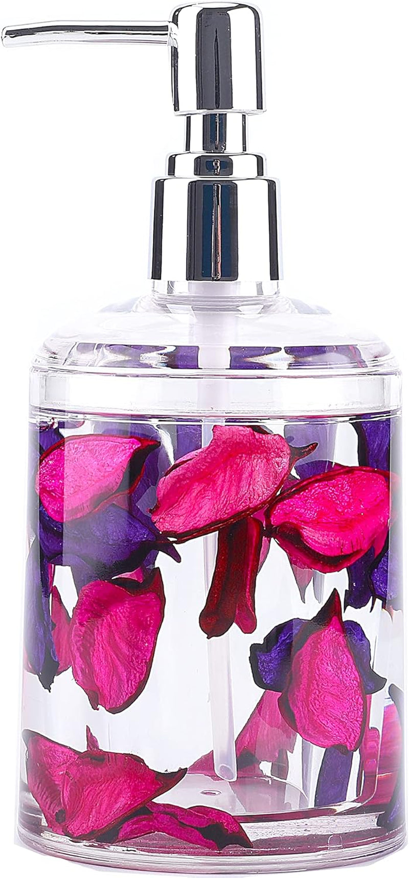 4 Piece Acrylic Liquid 3D Floating Motion Bathroom Vanity Accessory Set Leaf
