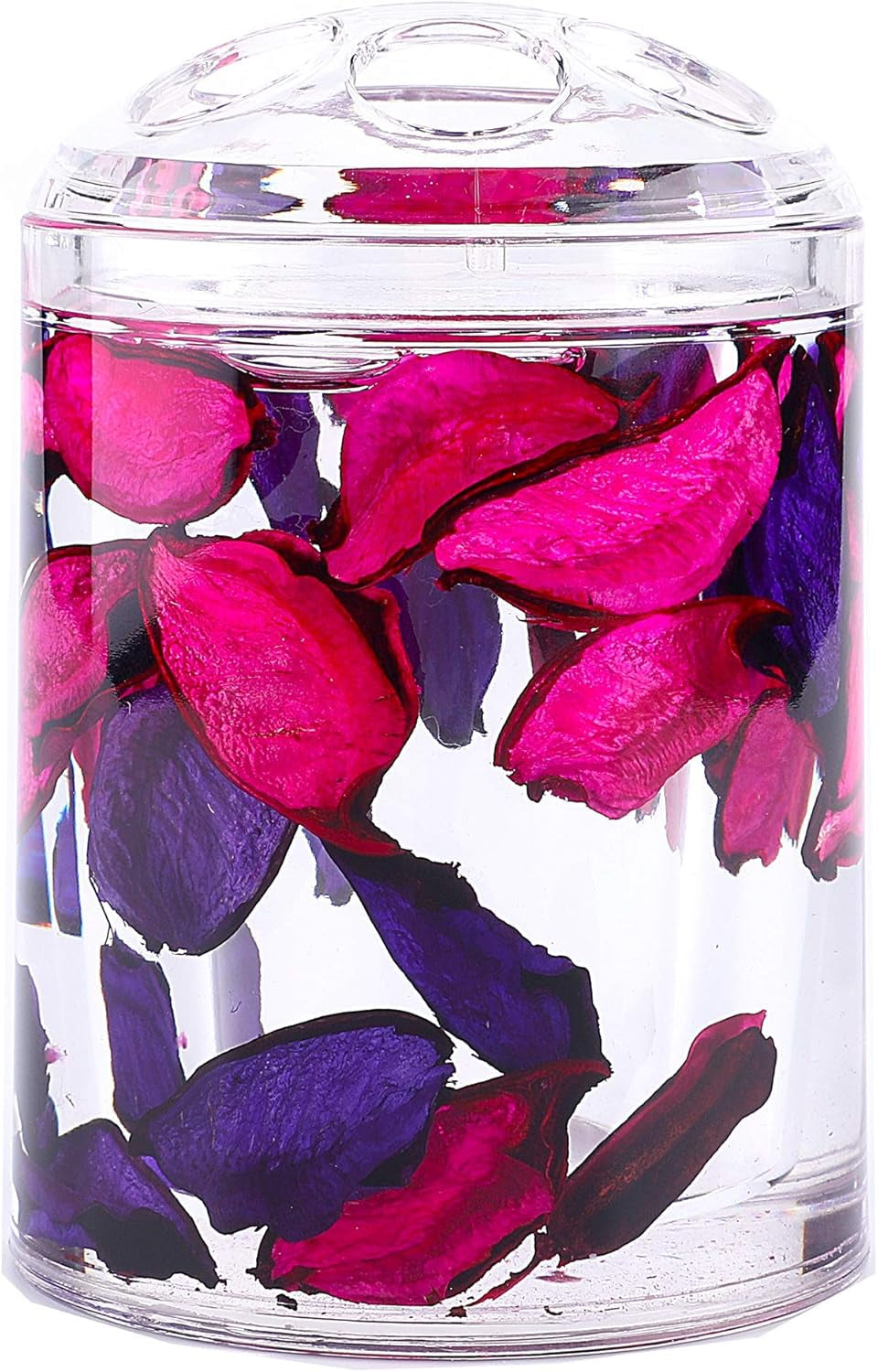 4 Piece Acrylic Liquid 3D Floating Motion Bathroom Vanity Accessory Set Leaf